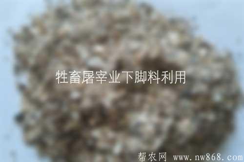 牲畜屠宰业下脚料利用