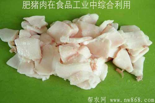 肥猪肉在食品工业中综合利用